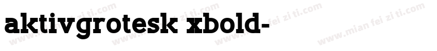 aktivgrotesk xbold字体转换